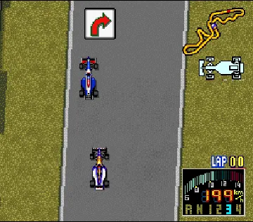 F-1 Grand Prix - Part III (Japan) screen shot game playing